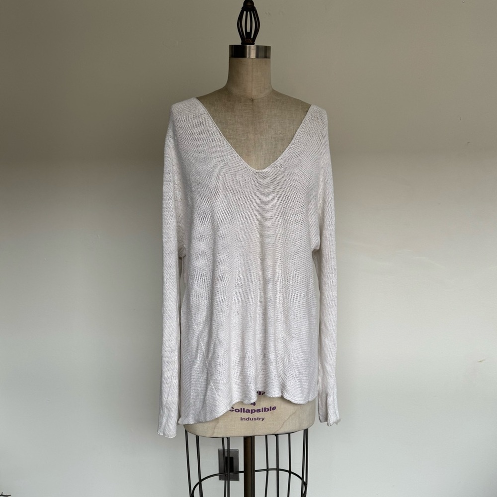 White Vince Knit Sweater